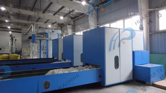 カラー綿糸設備、バージン中空ポリエステル短繊維生産ライン繊維機械を製造できるポリエステル糸製造工場